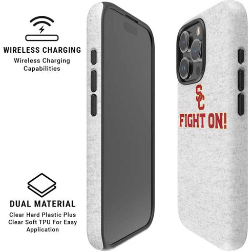 University of Southern California USC Fight On Grey iPhone 16 Pro Magsafe Impact Case